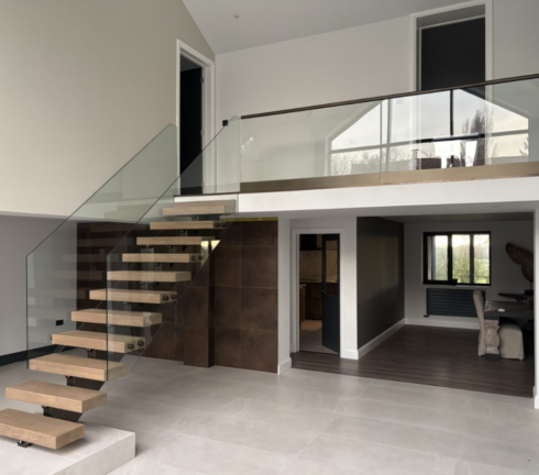 Glass Staircase and Balustrade Installation – Saxmundham
