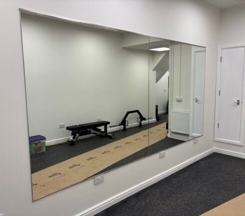 Mirror Installation, Gymnasium – Norwich