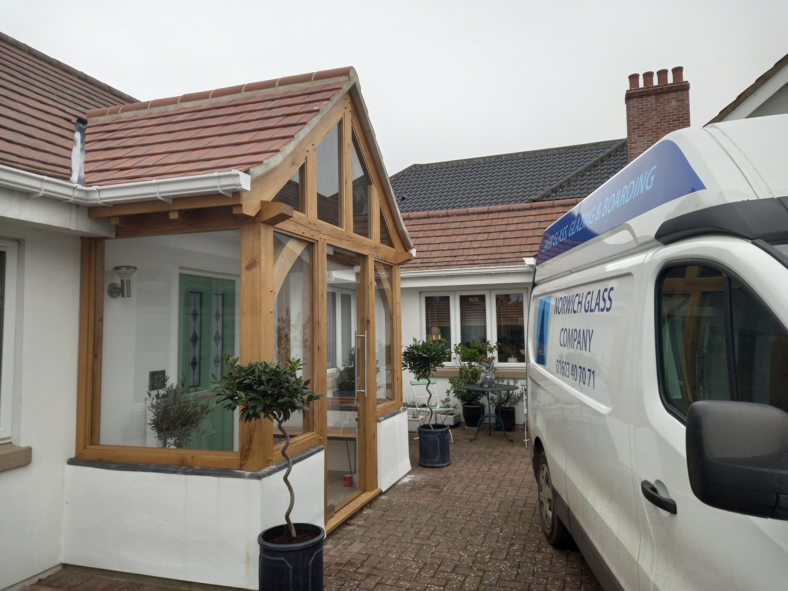 domestic glass installation