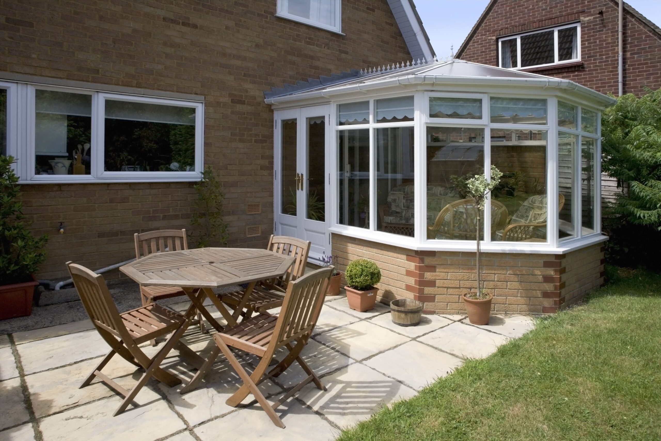 conservatory with double glazing